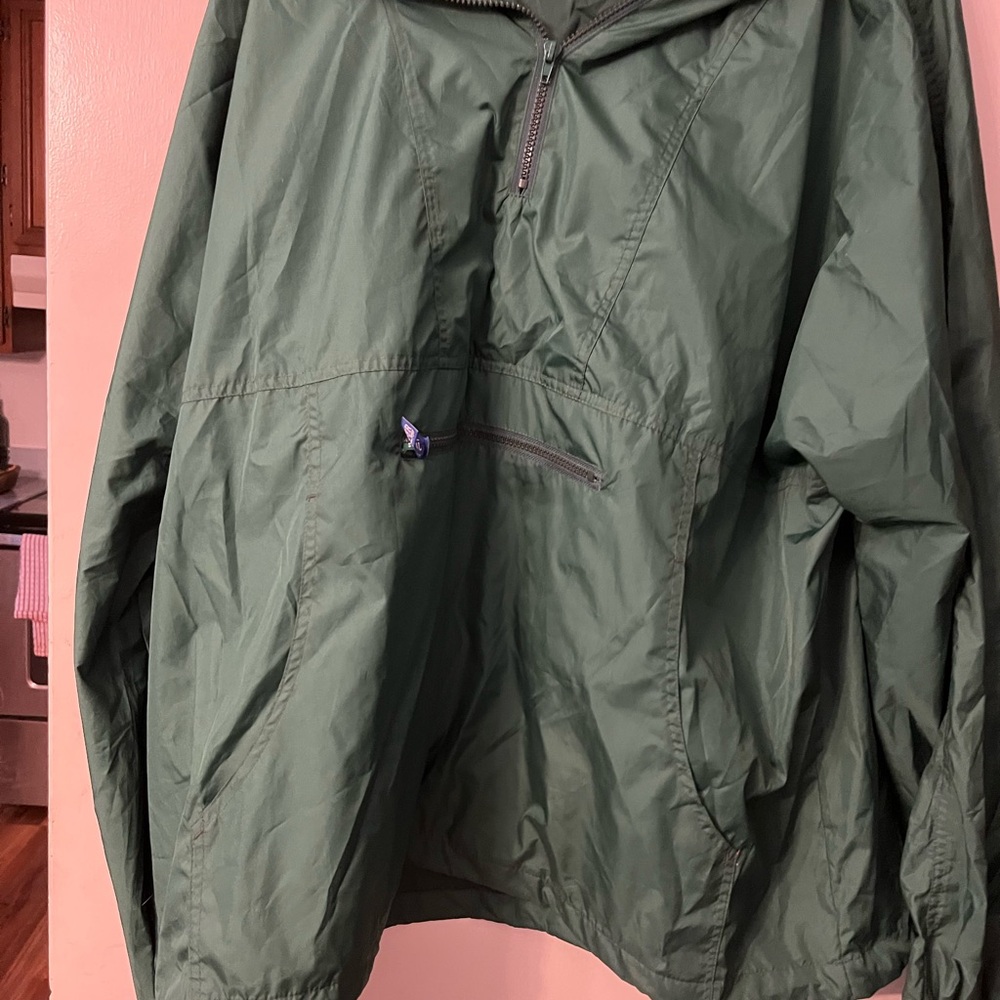 Olive Green Windbreaker for Men